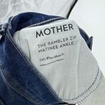 MOTHER Denim Rambler Zip Matinee Ankle Jeans in let's wine about it Photo 5