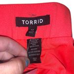 Torrid NWT Plus 14 neon Coral salmon orange Scalloped Edge Shorts pockets Photo 7