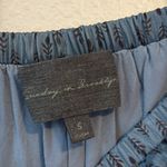 Sunday in Brooklyn Anthropologie  Midi Skirt Blue Tiered Small Photo 4