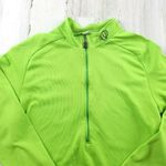 Pearl Izumi Green 1/4 zip cycling Shirt Size Medium EUC Photo 4