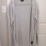 Charlie Paige Open Front Tunic Cardigan with Removeable Collar in Light Grey Photo 6