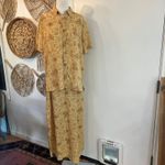 Karen Scott Vintage Sunflower Floral Prairie Skirt Set Cottagecore Yellow L Photo 1