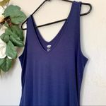 Old Navy V-Neck Navy Blue Maxi Maternity Dress S Photo 6