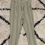 Free People Striped Semi Sweet Cropped Sage Pant Photo 2