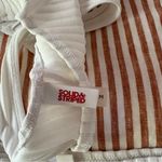 Solid & Striped  White Ribbed Women's Bikini Set Photo 6