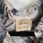 Elie Tahari Women's Snakeskin Zebra Print Button Up Blouse Shirt Top Size Small Photo 6