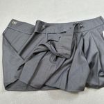 Forever 21 NWT  Gray Mini Skirt S Womens Pleated Wrap A Line Buckle Detail Short Photo 9