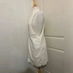 Sunday in Brooklyn  Pinafore Pleather Faux Leather Tank Dress Pleather Cream Photo 3