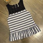 Free People  Molly’s Retro Eyelet Peplum Tank Size Small Photo 4