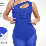 NWT Popilush Blue One Shoulder Cutout Mini Dress Size Large Shapewear Clubwear Photo 10