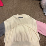 POL  Knit Color Block Sweater Photo 3
