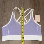 Wilo The Label Lavender & White Strappy Sports Bra Photo 5