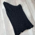Garage Lace Tank Top One Shoulder Sheer Black (small) y2k whimsygoth witchy lace Photo 3