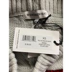 We Wore What  Womens XS Pull On Sweater Shorts Light Gray Cozy Chunky Knit New Photo 3