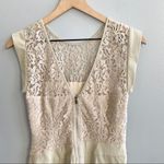BCBGMAXAZRIA Aimee Dress Taupe Cream Lace Size 4 Photo 5