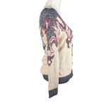 Flying Tomato My Love Cardigan Sweater Beige Blue Red Small New Photo 10