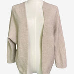 Brandy Melville Oat Beige Open Front Knit Cardigan Made in Italy One Size Photo 0