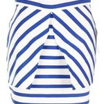 ZARA Woman’s  Trafaluc  Blue and White Striped Skirt  Size Small Photo 0