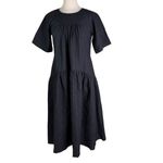 Wyatt Wylde Seersucker Arden Dress Black Size M Size M Photo 4