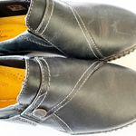 Clarks Collection Caroline Pearl Black Leather Slip on Loafer Women's 9 Wide EUC Photo 4