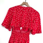 Finders Keepers  Frida Floral Jumpsuit Red Sz XXS NWT Photo 6