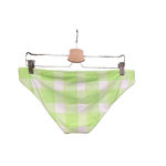 Solid & Striped  Lime Green White Plaid Gingham Reversible Bikini‎ Bottom Size XL Photo 3