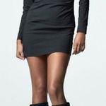 ZARA  Pleated Long Sleeve Mini Dress Photo 0