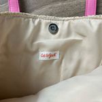 NOWT Cat & Jack Floral Straw Tote with Pink Handles Photo 1