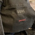 RE/DONE  Black Ankle Cropped Distressed Jeans Photo 3