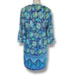 Jude Connally Size M Blue Floral Paisley Flutter Sleeve Dress Made in USA Size M Photo 4