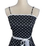Pulse Vintage Fit & Flare Black & White Polka Dot Dress Size Med W/ Crinoline Photo 1