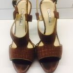 Oscar de la Renta SZ 37 brown leather heels Photo 1