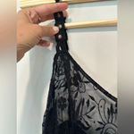 Ramy Brook Eyelet Lace Long Swim Cover Up Dress Black size Small 1084 Photo 4