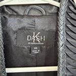 DASH by Kardashian Woman’s Leather Moto Vest Jacket Size XS Black Y2K Biker Photo 5