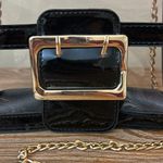 Clear, see through, transparent bag with black trim gold detail purse Photo 2