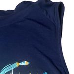 Disney Parks Tank Top Womens Large Navy Blue Graphic Sleeveless Theme Park Photo 3