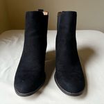 J.Crew  Rory Microsuede‎ Chelsea Ankle Boots Black Block Heel Women's Size 10.5 Photo 7