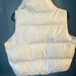 Automet Puffer Vest Women White Sleeveless Zip Up Outerwear, Size Small (NEW) Photo 8