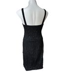 Ralph Lauren Vintage 90’s Black Sequin V-Neck Fitted Sheath Cocktail Dre… Photo 4