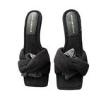 Good American Women's Black Terry Kickstand Low Heel Slide Sandals NWOB size 7.5 Photo 1