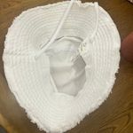 Aerie OFFLINE By Bucket Hat in White Distressed Cotton One Size Photo 4