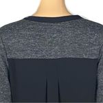 Adrienne Vittadini Grey front and Black back split V-neck hi low dress Small EUC Photo 10