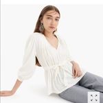J.Crew New Point Sur pleated tie-waist top Photo 2
