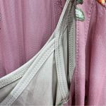 Mauve Embroidered Flower Sheer Overlay Ruffle Midi Dress by Figueroa & Flower Pink Size M Photo 13