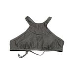 prAna Azra Bikini Top High Neck Light Gray Swimwear Swim Womens Medium Strappy Photo 1