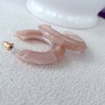 Anthropologie Acrylic half hoop earrings Photo 3