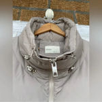 NAP loungewear Oversized Padded Down Puffer Coat in a neutral Sand size medium Tan Photo 4
