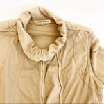 Prairie Underground Lightweight Organic Cotton Asymmetrical Double Zipper Jacket Tan Photo 6