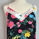 Betsey Johnson Black Floral Slip Dress Size L NWT Photo 1