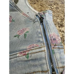 Wild Fable Women's Light Blue Floral Denim Crop Top L Photo 7